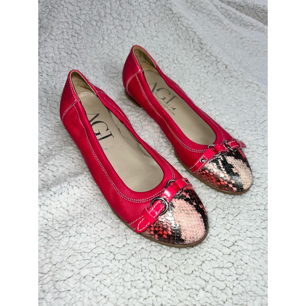 Attilio Giusti Leombruni AGL Toe Cap Flats - size 36 - H21